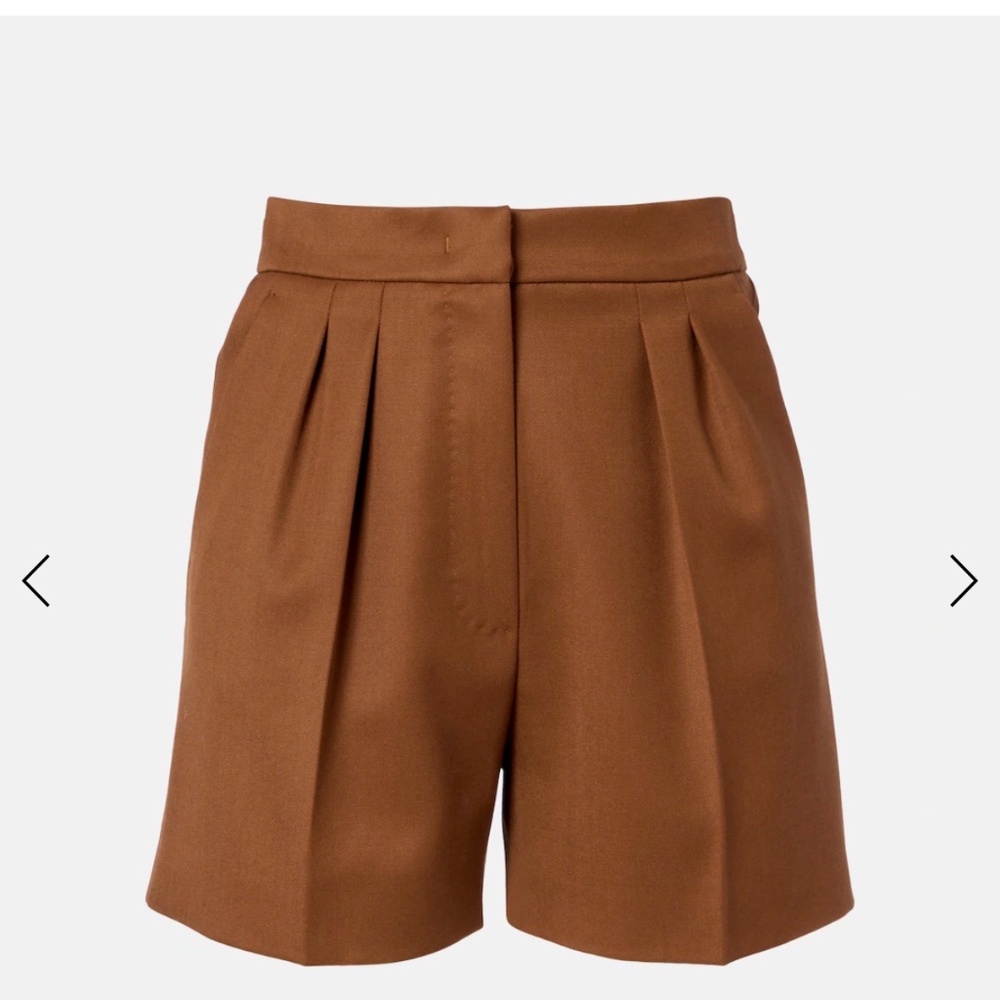 Max Mara Ozieri high-rise virgin wool shorts